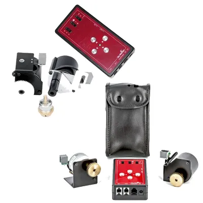 Motorisation double axe avec raquette et fiche d'autoguidage pour monture