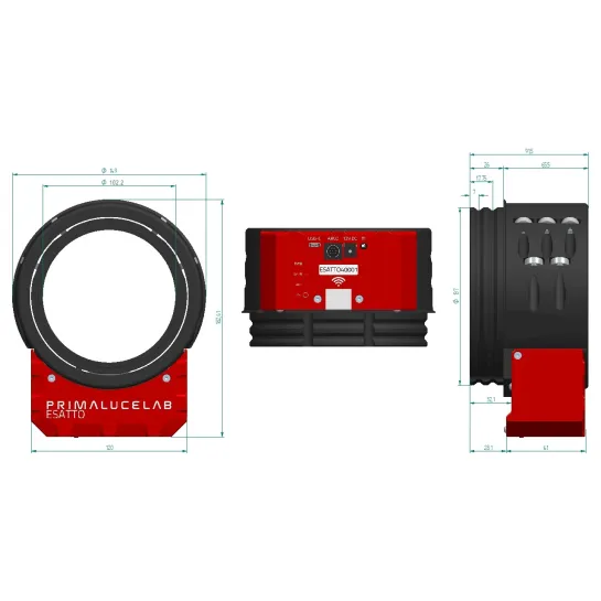 Porte-oculaire motorisé PrimaLuceLab ESATTO 4"