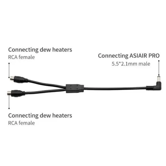 Câble ZWO répartiteur d'alimentation - Coaxial vers RCA