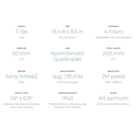 Lunette intelligente Vaonis VESPERA 50/200