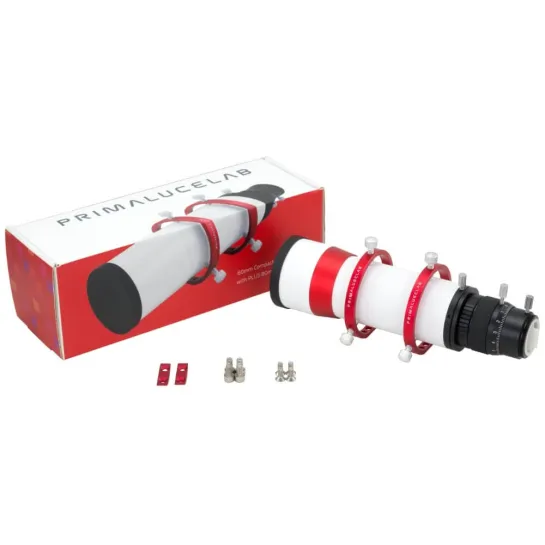 Lunette guide PrimaLuceLab 60mm avec anneaux de guidage PLUS 80mm