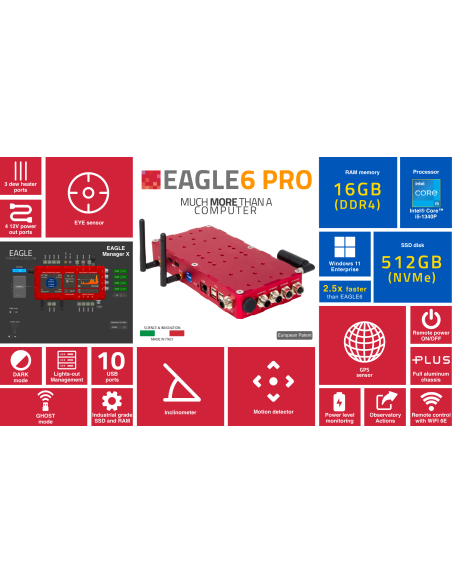EAGLE 6 Pro - Unité de contrôle avancée pour télescopes et astrophotographie