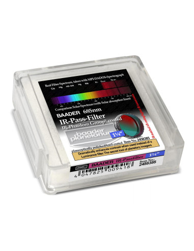 Filtre passe IR 685 nm Baader pour la photographie planétaire