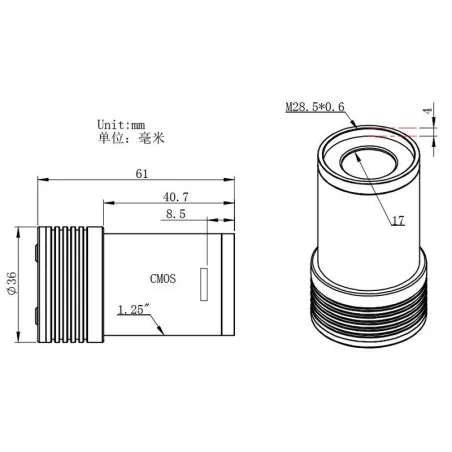 Caméra ZWO ASI 120 MM Mini Monochrome