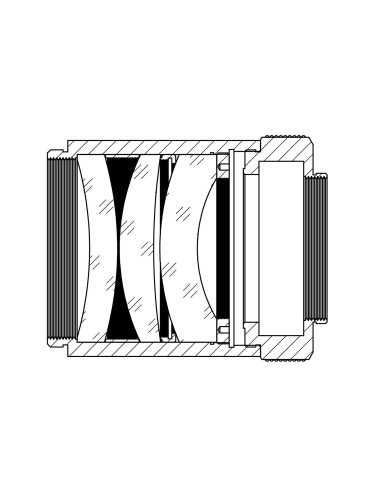 Correcteur réducteur TS Optics 2,5" 0,8x pour TSAPO130F7, et lunettes de 100mm à 130mm