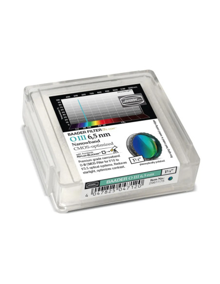 Filtre OIII narrowband Baader 6,5nm optimisé CMOS (1,25")