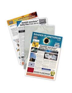 Feuille solaire Baader AstroSolar OD 5.0 en feuille pour visuel et photo (20x29cm)
