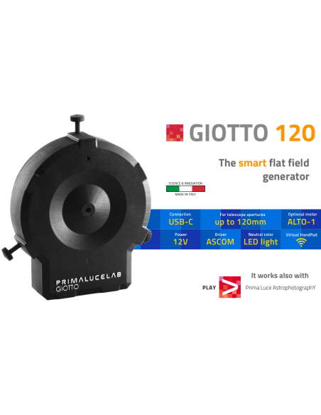 Ecran à flat PrimaLuceLab GIOTTO (120 mm)