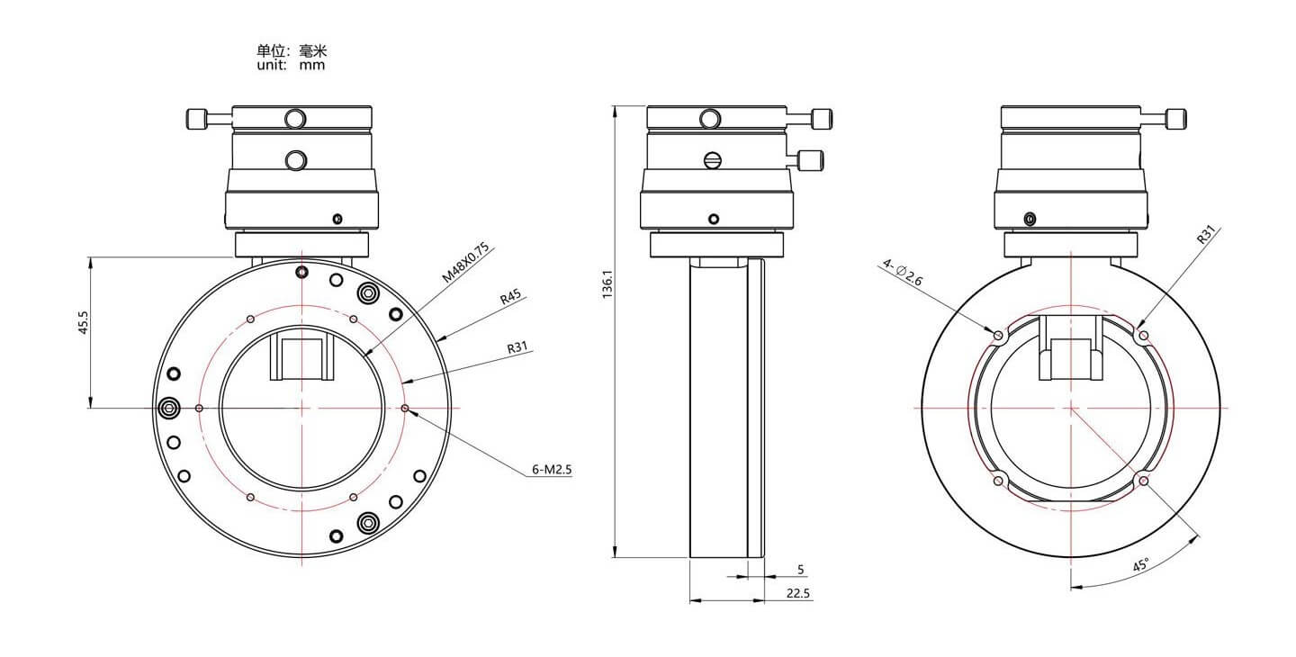 Diviseur optique ZWO M68 grande version